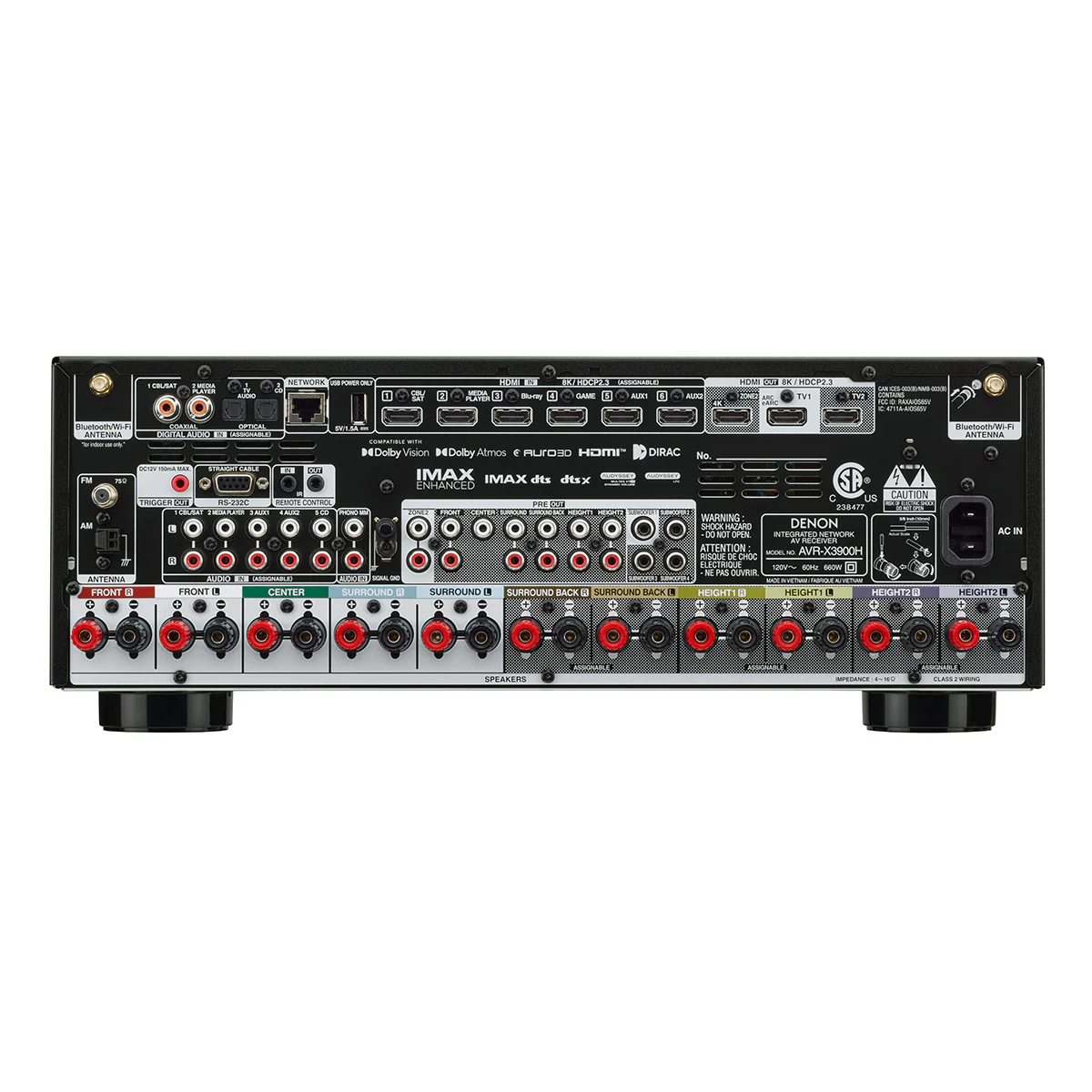 AV Ресивер Denon AVC-X3900H Black